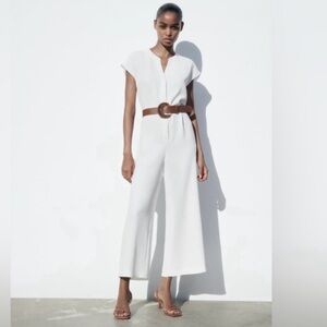 ZARA Elegant White Jumpsuit